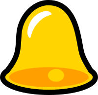 Yellow Bell Icon that looks cool with lots of title words to increase the titles space in an unrealistic test!
