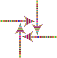Colorful Striped Arrows
