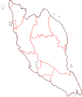 Blank map of Peninsular Malaysia (fixed and updated)