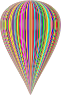 Colorful Striped Balloon