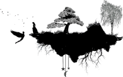 Floating Island Silhouette