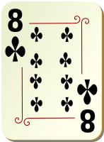 Ornamental deck: 8 of clubs