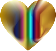 Colorful Refraction Heart 3