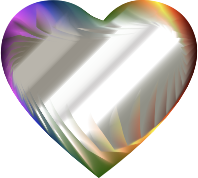 Colorful Refraction Heart 8
