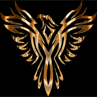 Colorful Phoenix Line Art 5 B