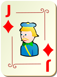 Ornamental deck: Jack of diamonds