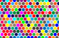 Colorful Hex Grid Pattern 2