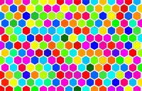 Colorful Hex Grid Pattern 4