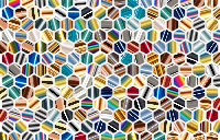 Psychedelic Hex Grid Pattern