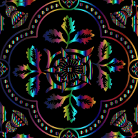 Decorative Floral Design Enhanced 6