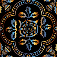 Decorative Floral Design Enhanced 7
