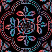 Decorative Floral Design Enhanced 20