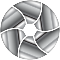 Metallic Shutter Icon Enhanced 2