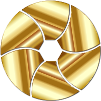 Gold Shutter Icon Enhanced