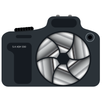 DSLR Camera With Metallic Shutter