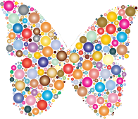 Colorful Circles Butterfly 2