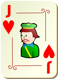 Ornamental deck: Jack of hearts