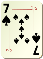 Ornamental deck: 7 of spades