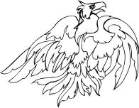Bird Of Prey Line Art