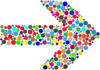 Colorful Circles Arrow
