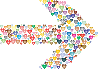 Colorful Hearts Arrow 2
