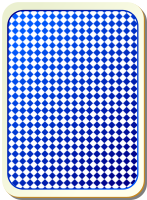 Card backs: grid blue