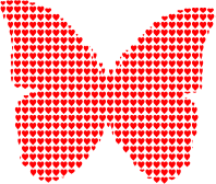 Hearts Butterfly
