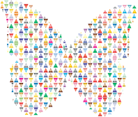 Colorful Triangles Butterfly 2