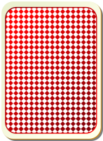 Card backs: grid red