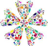 Colorful Floral Spatter 4