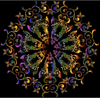 Prismatic Floral Design