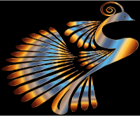 Colorful Stylized Peacock 4