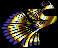 Colorful Stylized Peacock 17