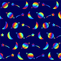 Space pattern (colourful)
