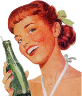 Vintage Soda Girl