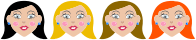 Multicolored Hair Women