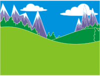 Green Hills And Mountains Landscape