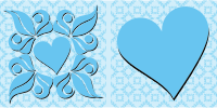 Fancy Heart Design Background