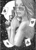 Deadly Woman Pencil Sketch