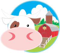 Cow And Barn