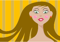 Cartoon Woman's Portrait