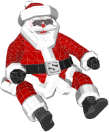 3D Polygonal Santa Claus