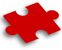 Puzzle Piece Red