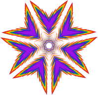 Sharp Rainbow Star