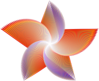 Floral Rainbow Star