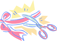 Scissors and ribbon