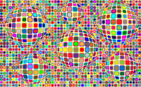 Colorful Squares Background Variation 2