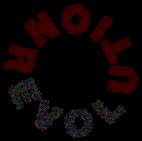 Circular rLOVEution With Black Background