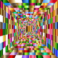 Colorful Perspective Grid 4