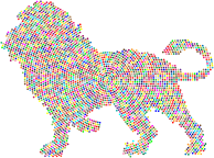 Colorful Lion Circles